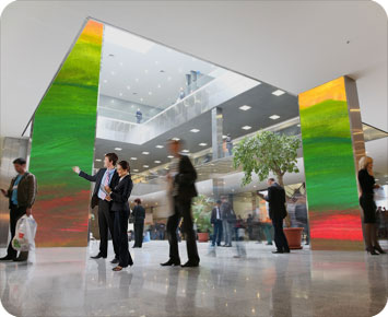 Colors in Motion Corporate Atrium