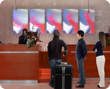 Colors in Motion Hospitality Desk